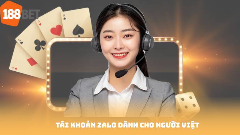 Tài khoản zalo dành cho người việt